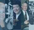 A collage of five black and white portraits featuring diverse individuals, likely indicating a celebration of their unique stories or careers.